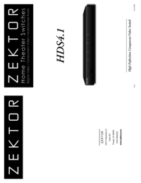 Para ver o documento Zektor HDS4.2 Especificações