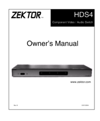 Para ver o documento Zektor HDS4.2 Manual do Proprietário